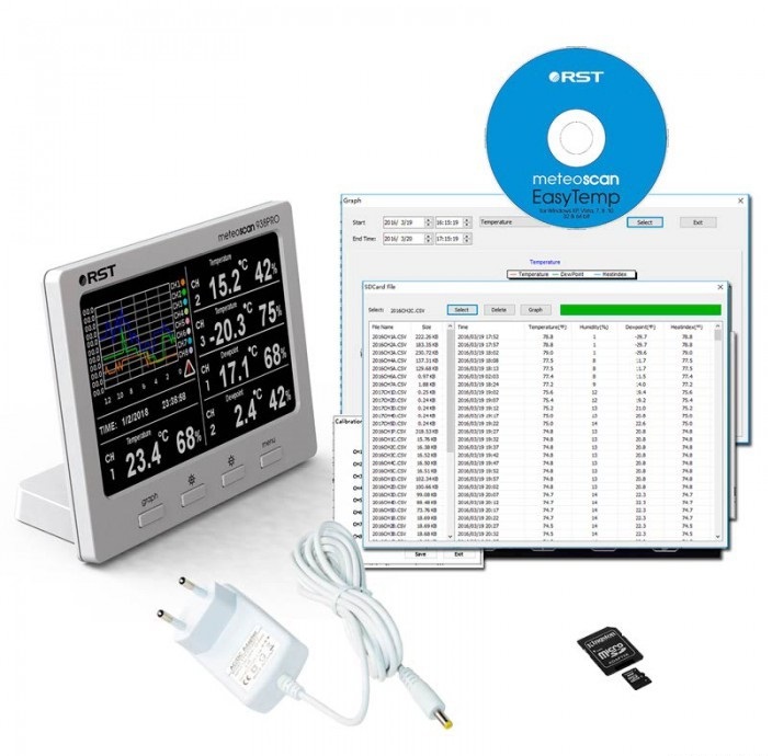 Метеостанция профессиональная 8 радиодатчиков